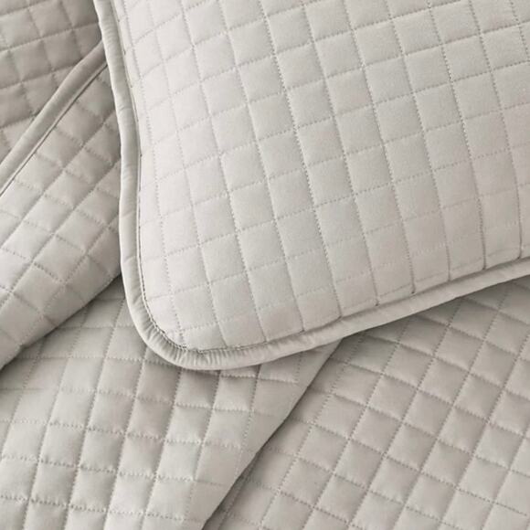 Southshore Fine Linens Oversized Lightweight 3 Pc Quilt Set Off White Full/Queen - Picture 2 of 4